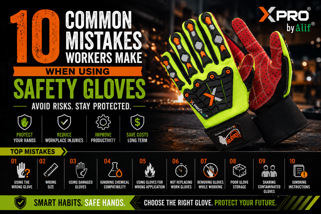 10 Common Mistakes Workers Make When Using Safety Gloves