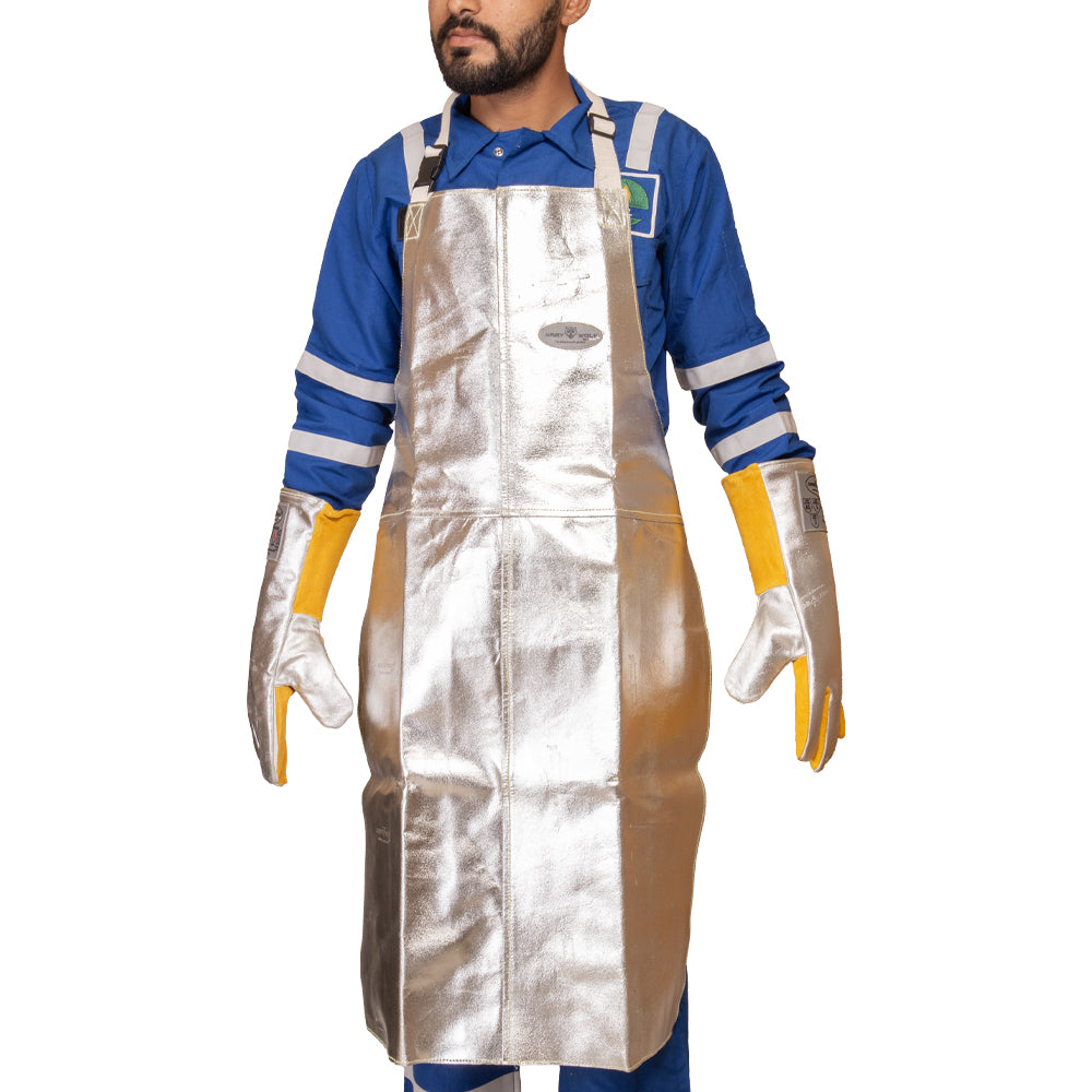Aluminized Molten Metal & Heat Resistant Safety Apron