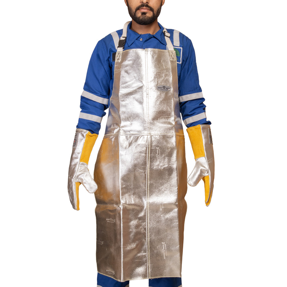 Aluminized Molten Metal & Heat Resistant Safety Apron