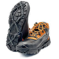 XPRO Walk Traction Cleats - 360-Degree Grip on Snow, Ice, & Multi-terrain Surfaces - Elastic Outer Band w/ Easy-On/Off Heel Tab & 1.2mm Zinc-coated Steel Coils - Abrasion & Rust Resistant - Unisex