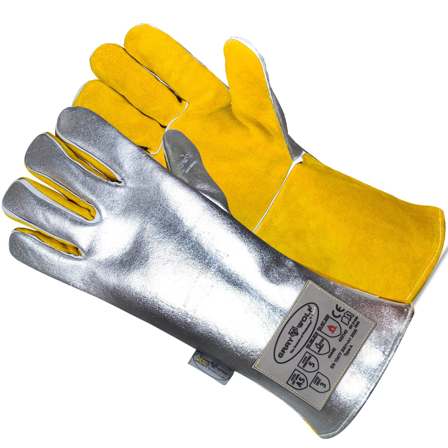GRAYWOLF® Aluminized Molten Metal & Heat Resistant Safety Glove-RSAFE GW7500ACSC5
