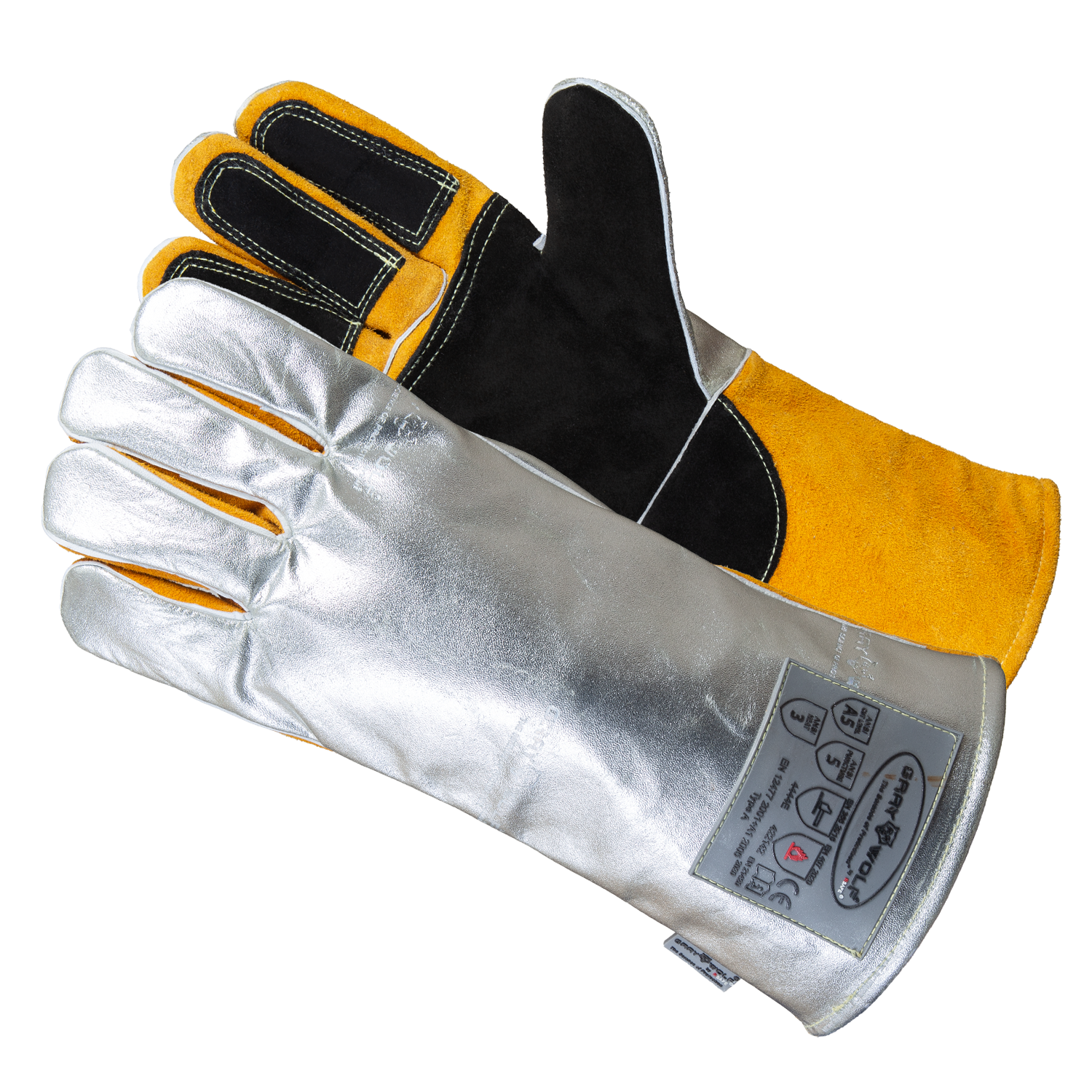 GRAYWOLF® Aluminized Molten Metal & Heat Resistant Safety Glove-RSAFE GW7500ACSDRC5
