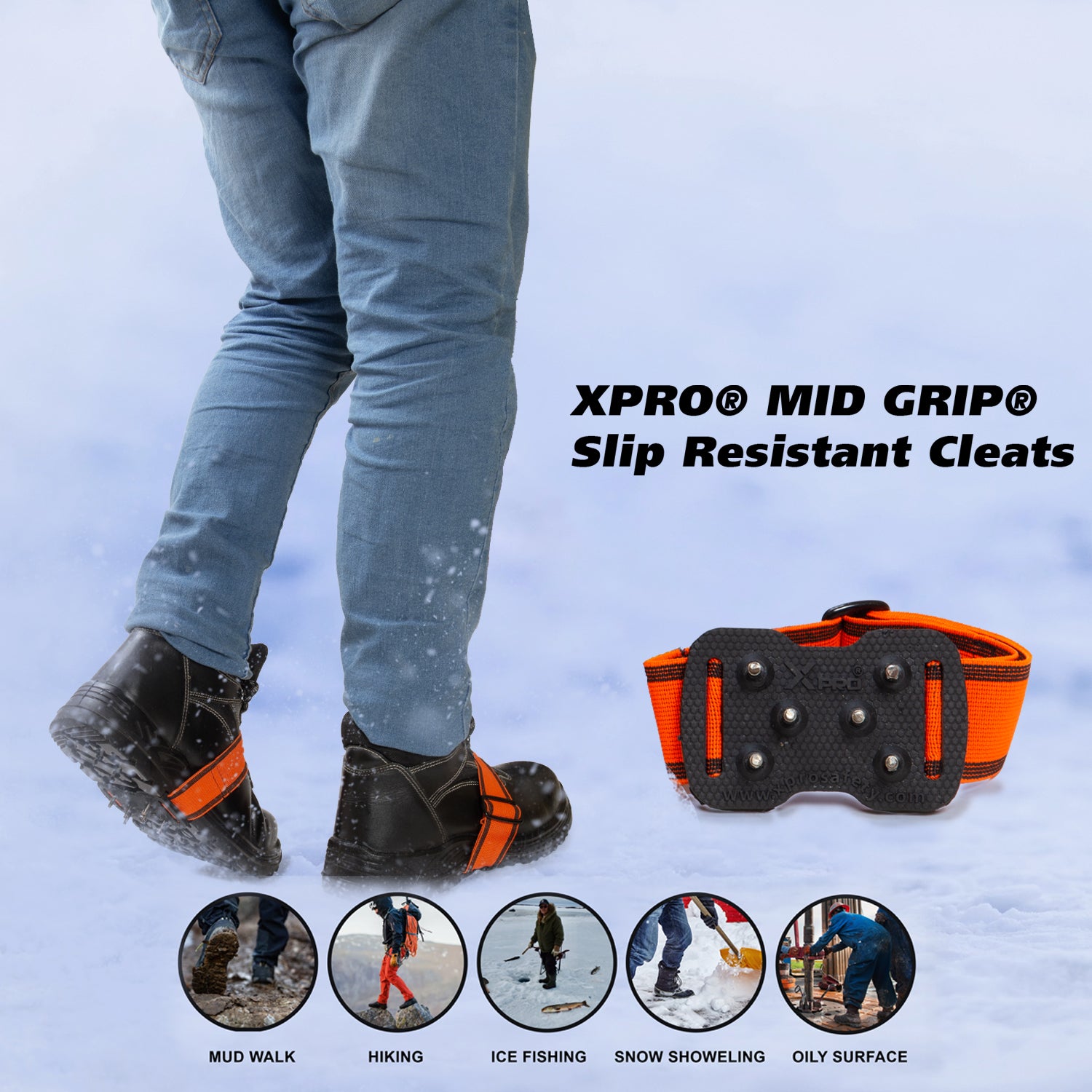 Mid Grip Ice Cleats
